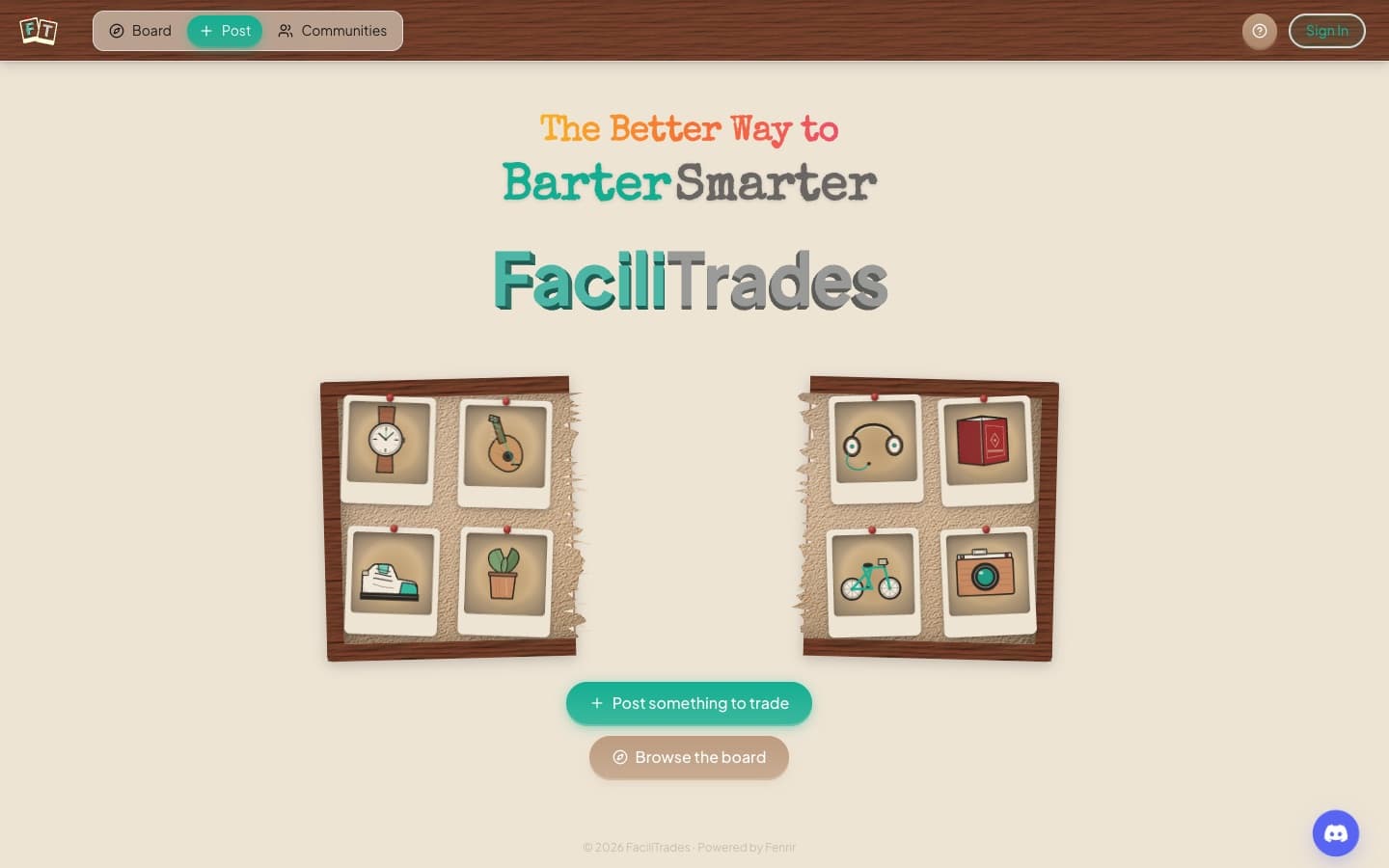 FaciliTrades — the AI-powered barter marketplace